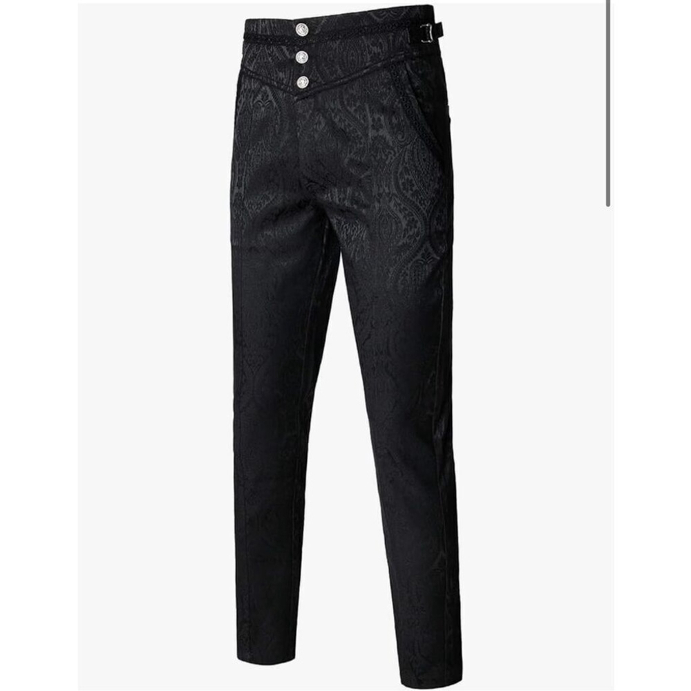 NEW Mens Gothic Cosplay Trousers Steampunk Victorian Pants 2X